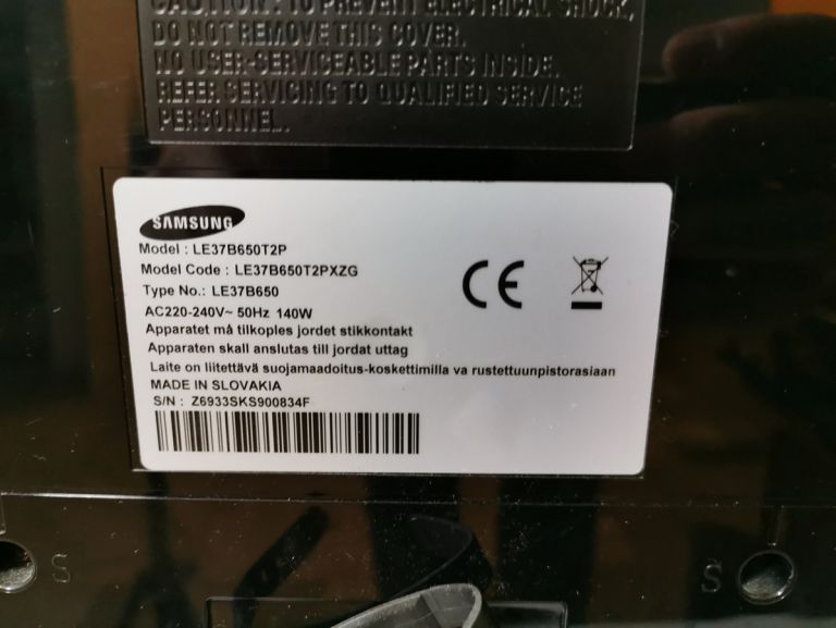 TELEWIZOR SAMSUNG LE37B650 BEZ PILOTA