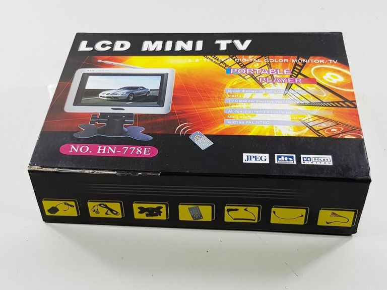 LCD MINI TV 5,8 TFT LCD DIGITAL COLOR MONITOR TV