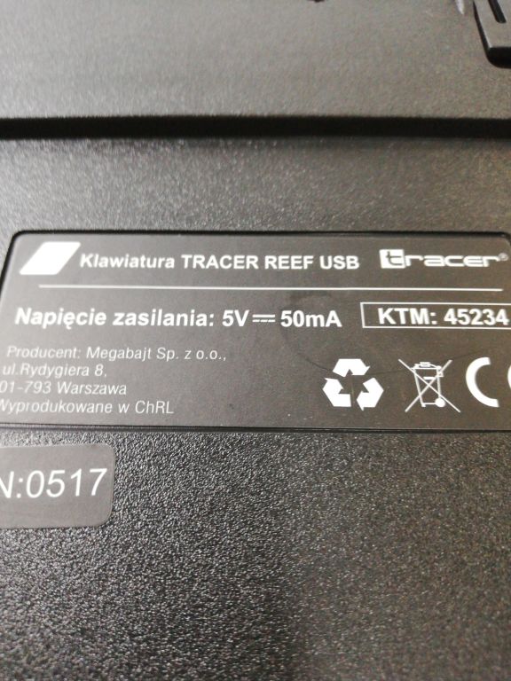 klawiatura-tracer-reef-interfejs-usb