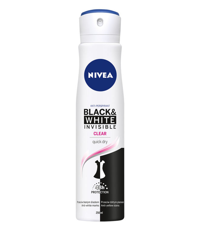 BLACK & WHITE INVISIBLE CLEAR ANTYPERSPIRANT
