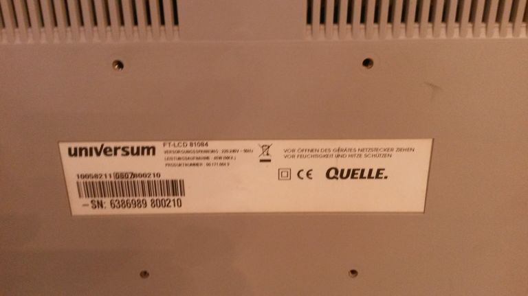 TV/MONITOR UNIVERSUM 81084