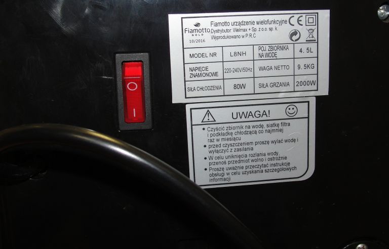 KLIMATOR JONIZATOR FIAMOTTO L8NH OKAZJA!