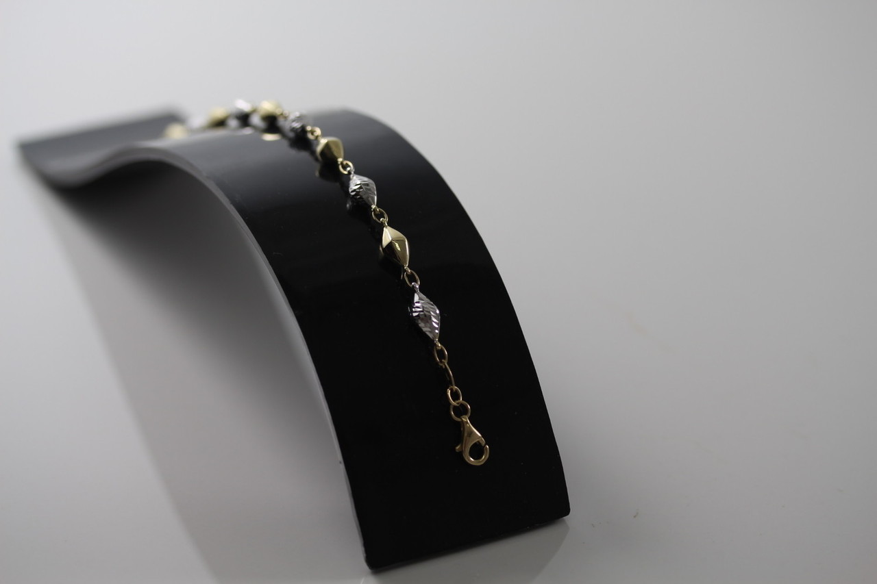 zlota-bransoletka-sopelki-2-kolory-pr585-328g-stan-nowy