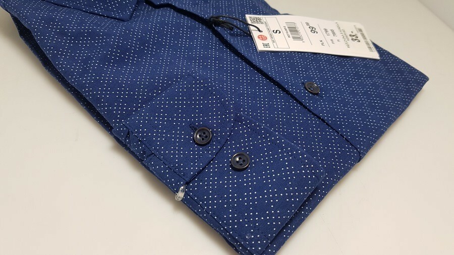 koszula-reserved-niebieska-w-kropki-slim-fit-rs-stan-uzywany