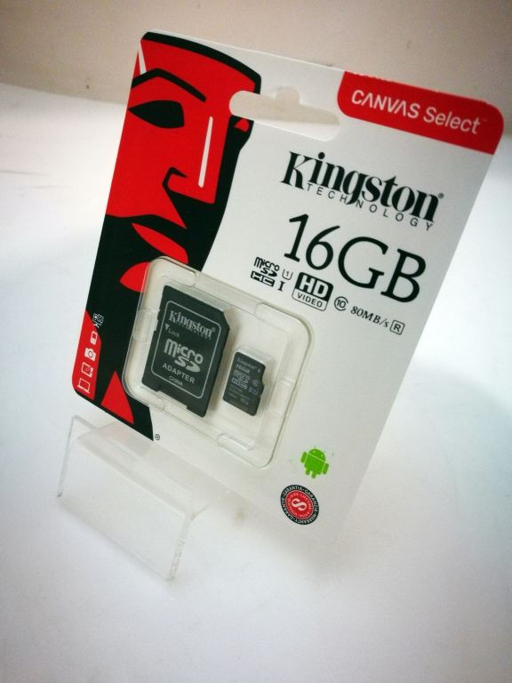 KINGSTON KARTA PAMIĘCI SDHC CANVAS SELECT 16GB