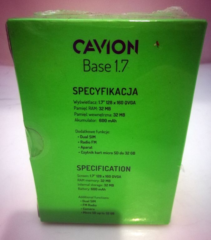 TELEFON CAVION BASE 1.7 DUAL SIM BEZ SIMLOCKA