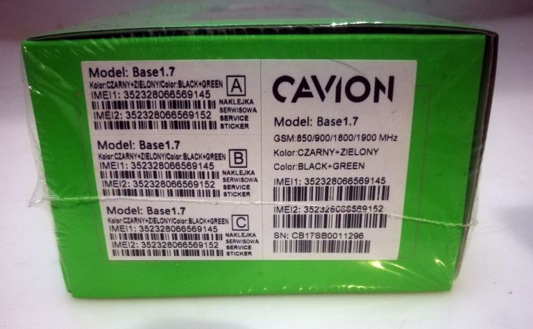 TELEFON CAVION BASE 1.7 DUAL SIM BEZ SIMLOCKA