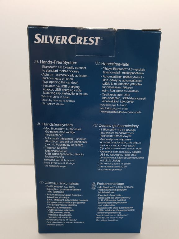 ZESTAW GŁOŚNOMÓWIĄCY - SILVERCREST SBTF 10 D4