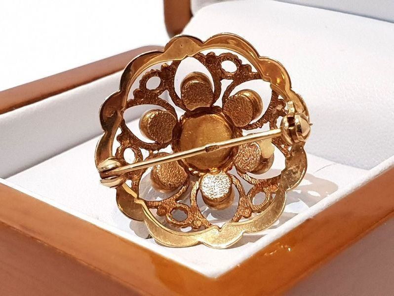 zlota-broszka-z-granatem-rodzaj-wyrob-jubilerski