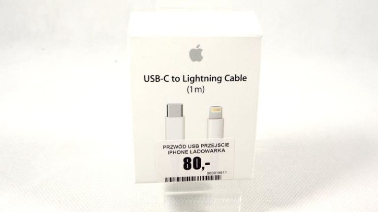 APPLE LIGHTNING USB-C 1.0M BIAŁY