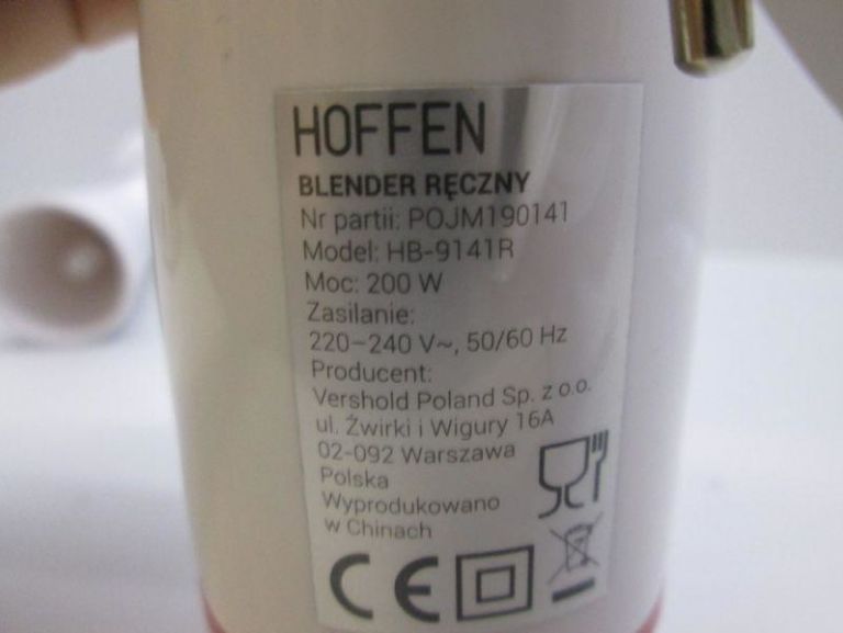 BLENDER RĘCZNY HOFFEN HB-9141R + PUDEŁKO