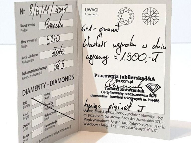 zlota-broszka-z-granatem-rodzaj-wyrob-jubilerski