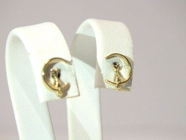 zlote-kolczyki-ksiezyce-z-kotem-115g-585-kamien-bez-kamienia