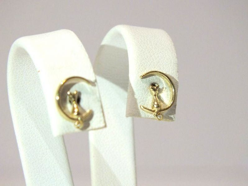 zlote-kolczyki-ksiezyce-z-kotem-115g-585-kamien-bez-kamienia