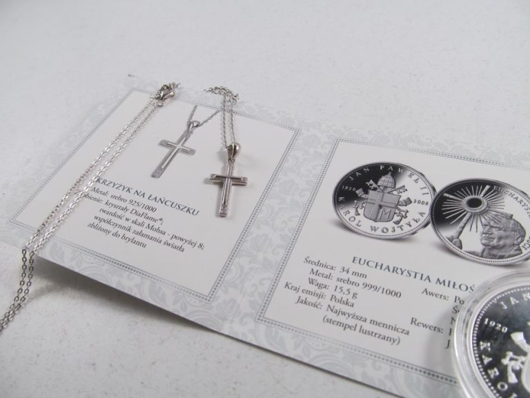 medal-eucharystia-milosci-oraz-srebrny-krzyzyk-oryginal-oryginal