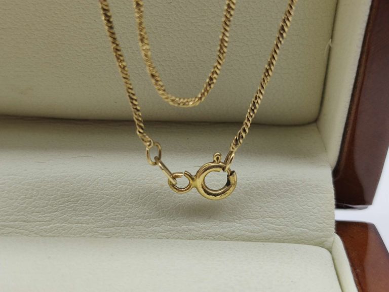 sliczny-zloty-lancuszek-585273-56cm-stan-uzywany