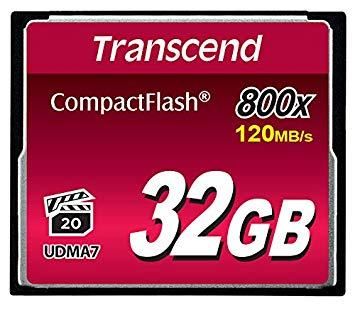 KARTA PAMIĘCI COMPACTFLASH TRANSCEND 32GB 120MB/S