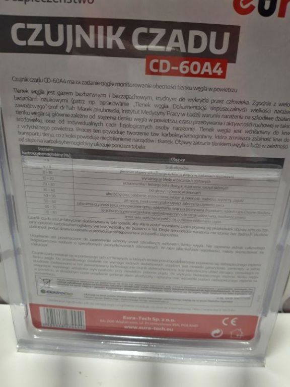 CZUJNIK CZADU CD-60A4 W BLISTRZE!POLECAM