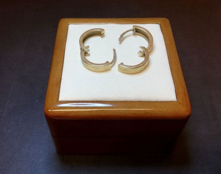 zlote-kolczyki-kola-stan-uzywany