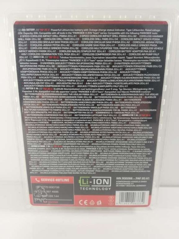 okazja-akumulator-parkside-2ah-20-a1-zapakowany-stan-uzywany