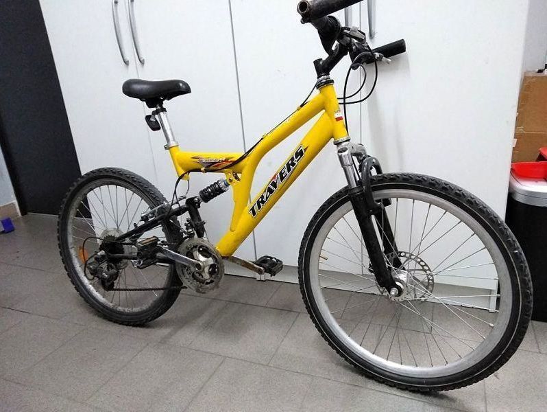 rower-travers-zolty-stan-uzywany