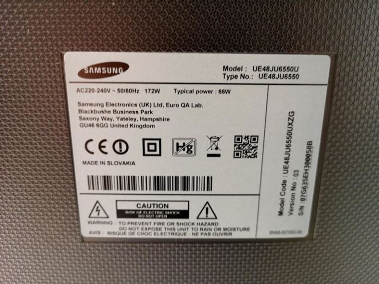 TELEWIZOR SAMSUNG UE48JU6550 CURVED USZKODZONY!!