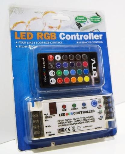 KONTROLER LED RGB PILOT DC12/24V GTV #WYPRZEDAŻ