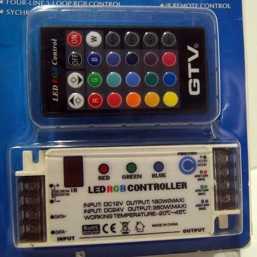 KONTROLER LED RGB PILOT DC12/24V GTV #WYPRZEDAŻ