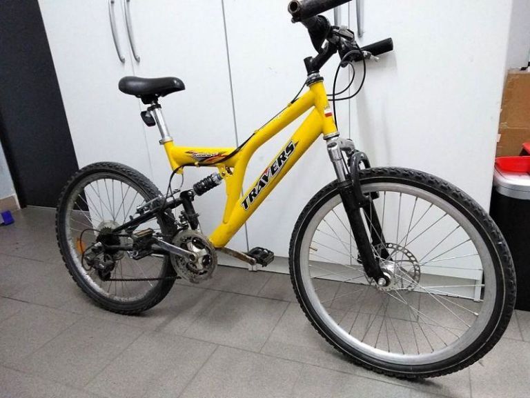rower-travers-zolty-stan-uzywany