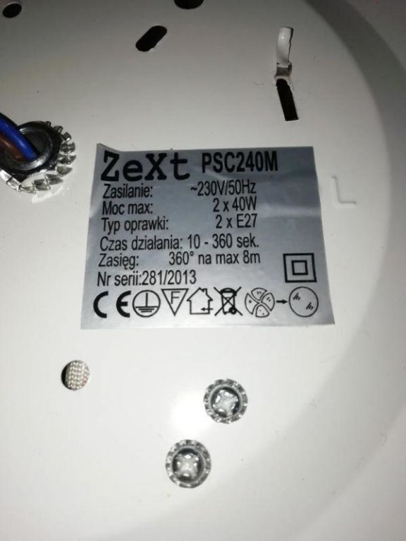 LAMPA ZEXT PSC240M 2X40W ZAPRASZAMY!!