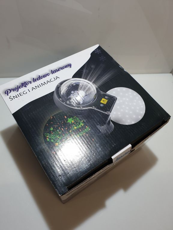 PROJEKTOR LEDOWO LASEROWY ŚNIEG I ANIMACJA