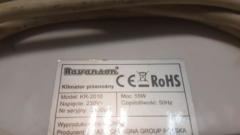 KLIMATYZATOR RAVANSON KR-2010 55W SUPER OFERTA!!