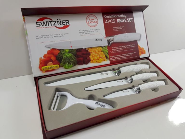 NOŻE BIAŁE SWITZNER 3 + 1 SW-8888-W