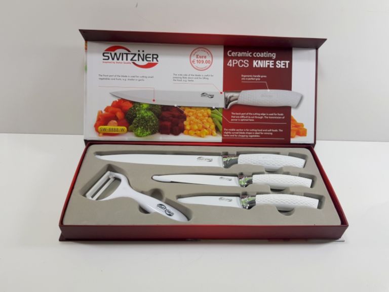 NOŻE BIAŁE SWITZNER 3 + 1 SW-8888-W