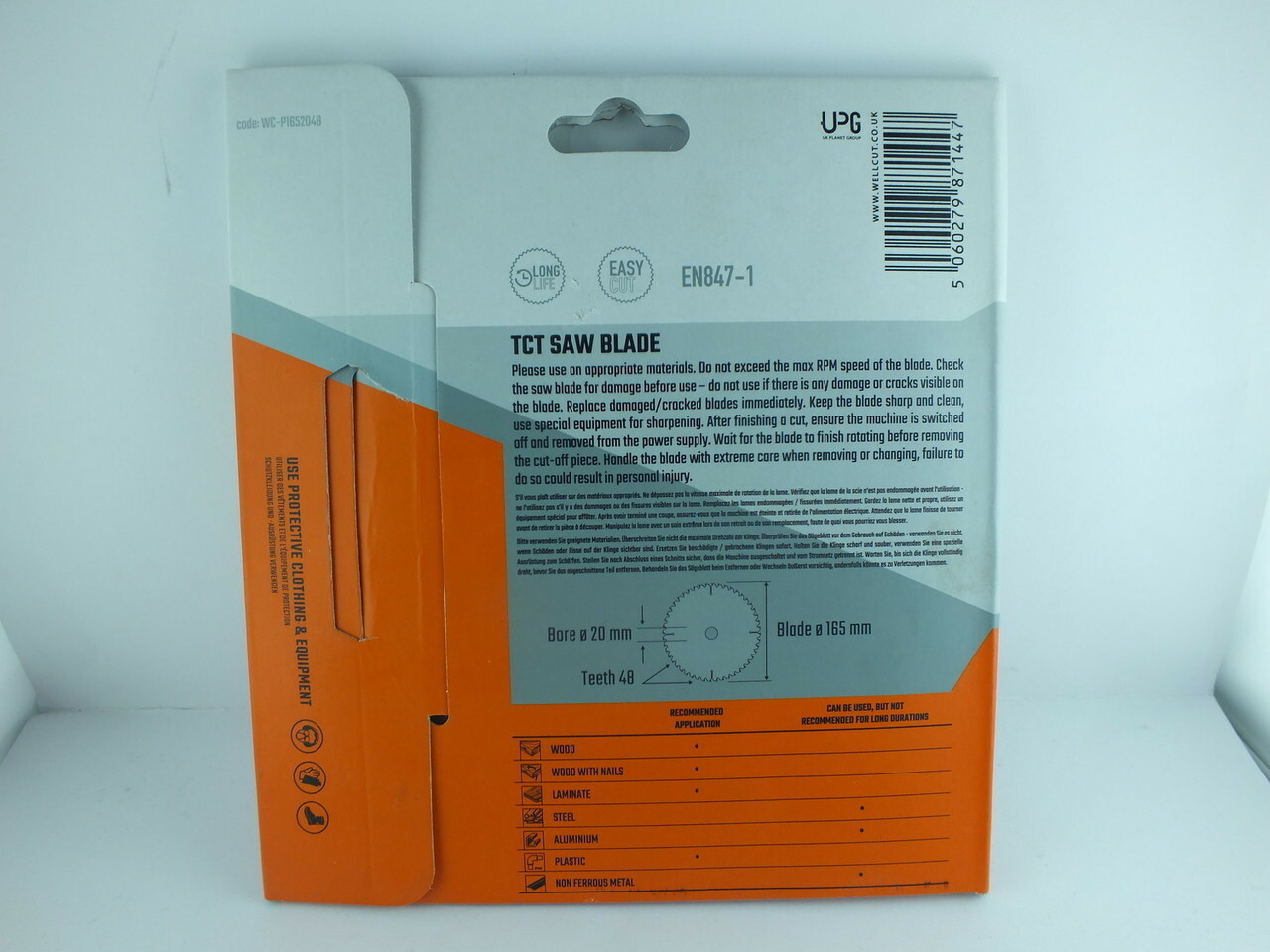 tarcza-do-pily-well-cut-48t-165mm-stan-uzywany