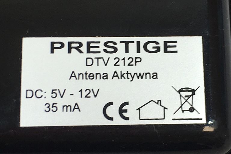 ANTENA TV POKOJOWA DVB-T DTV-212 PRESTIGE 36DB