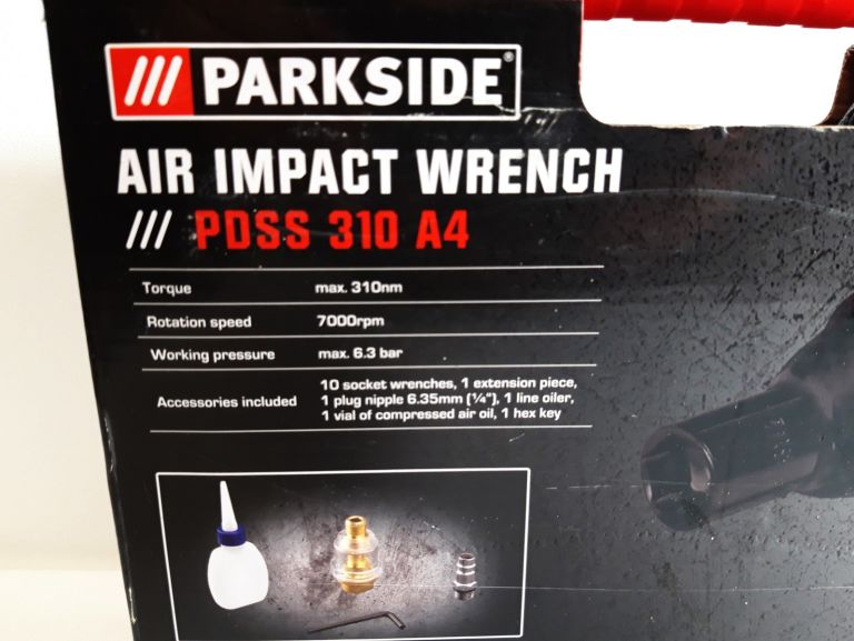 WKRĘTAK UDAROWY PARKSIDE PDSS 310 A4