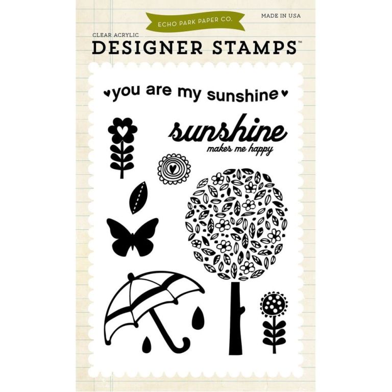 DESIGNER STAMPS  SUNSHINE MAKES ME HAPPY