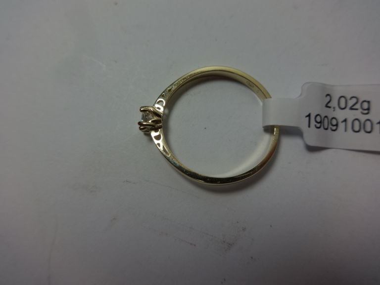 PIĘKNY PIERŚCIONEK ZARĘCZYNOWY 585 R20 2,02G @ZŁO