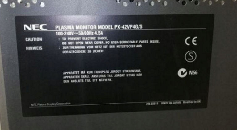 MONITOR PLAZMOWY NEC PX-42VP4PG/S [181104015]