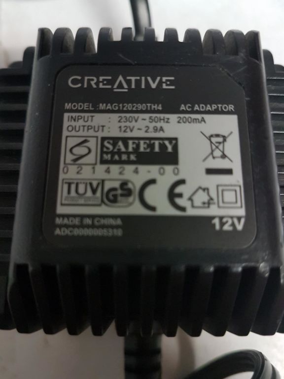 ZASILACZ CREATIVE MAG120290TH4 12V 2.9A 200MA