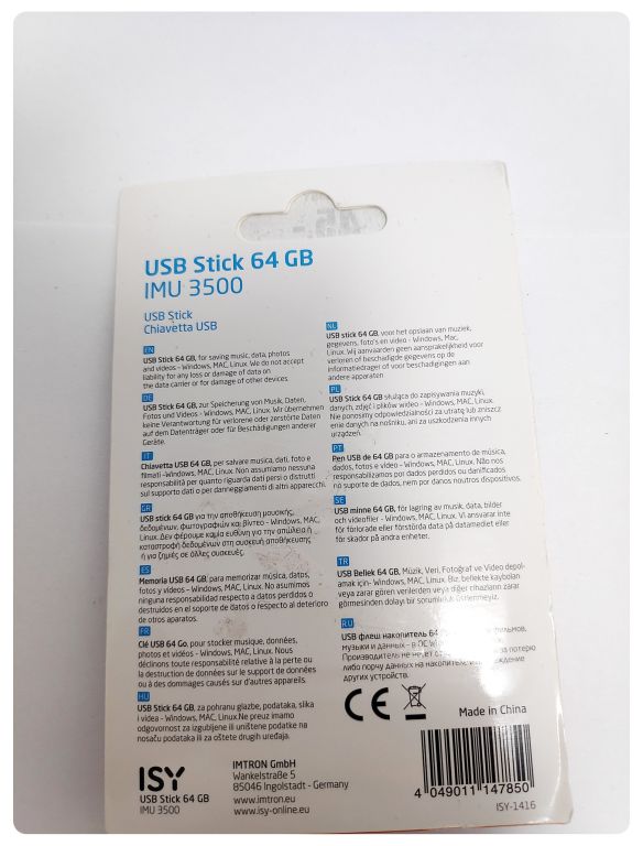 PENDRIVE ISY 64 GB 3,0