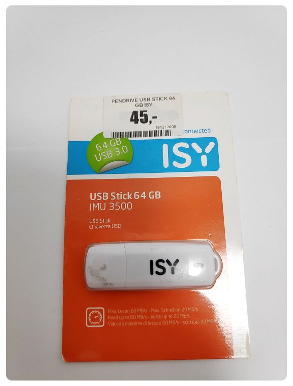 PENDRIVE ISY 64 GB 3,0