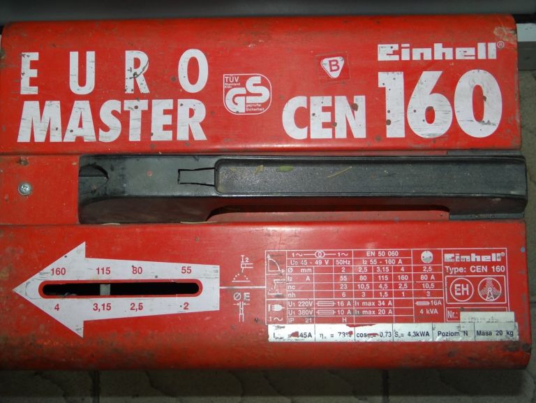 SPAWARKA EINHELL EURO MASTER CEN 160 +MASKA