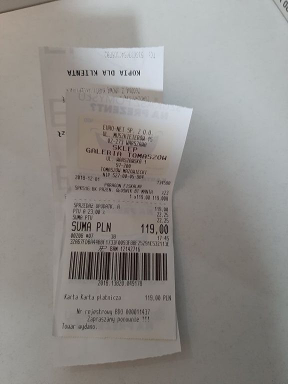 GŁOŚNIK MANTA SPK516BK STAN BARDZO DOBRY!