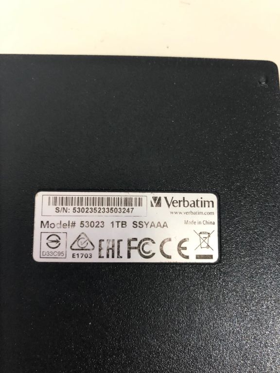 DYSK ZEWNĘTRZNY VERBATIM 1TB + KABEL