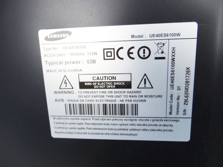 TV SAMSUNG UE40ES6100+PILOT