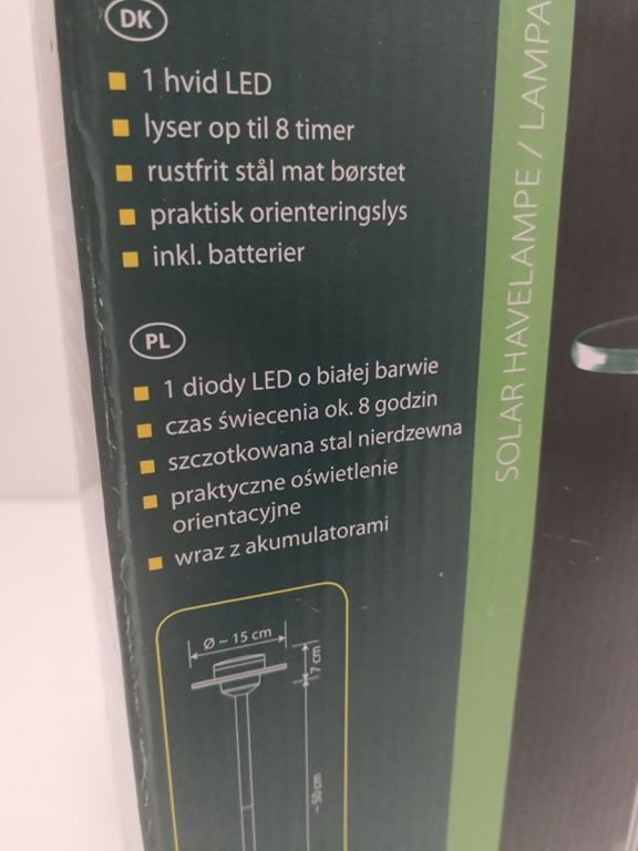 LAMPA SOLARNA OGRODOWA LIGHTZONE