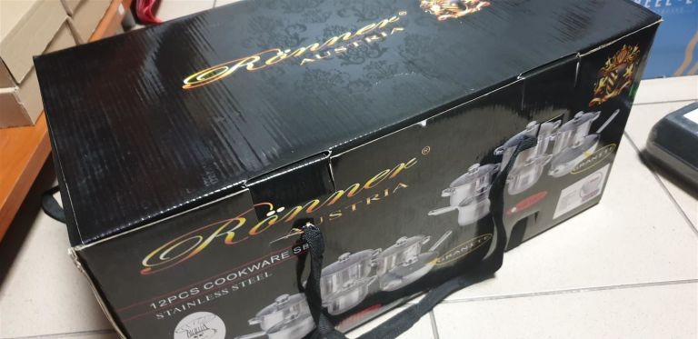KOMPLET GARNKÓW ZESTAW GARNKI+PATELNIA RONNER