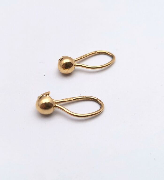 zlote-kolczyki-kulki-583-rodzaj-bigla-zamkniety